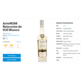 TEQUILA ARTENOM 1123 BLANCO HISTORICO 43% ABV